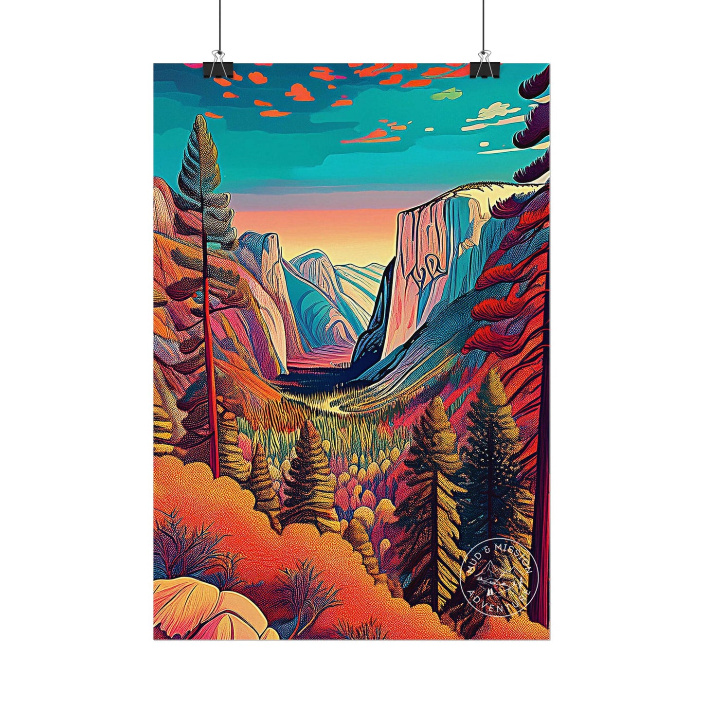 Yosemite National Park Matte Poster