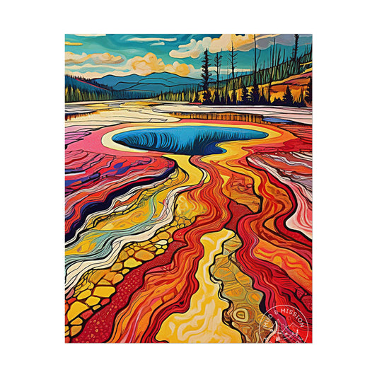 Yellowstone National Park Matte Poster
