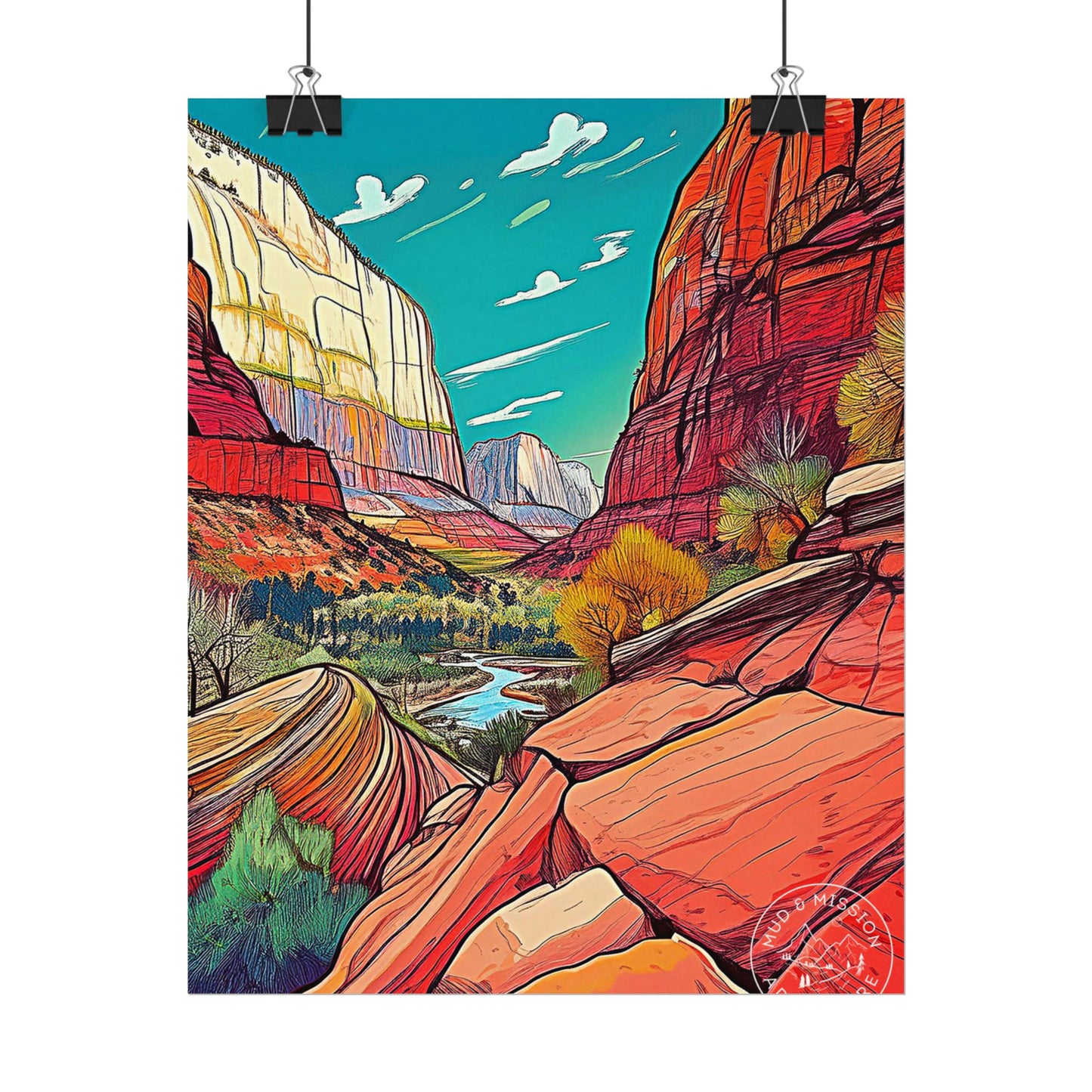 Zion National Park Matte Poster